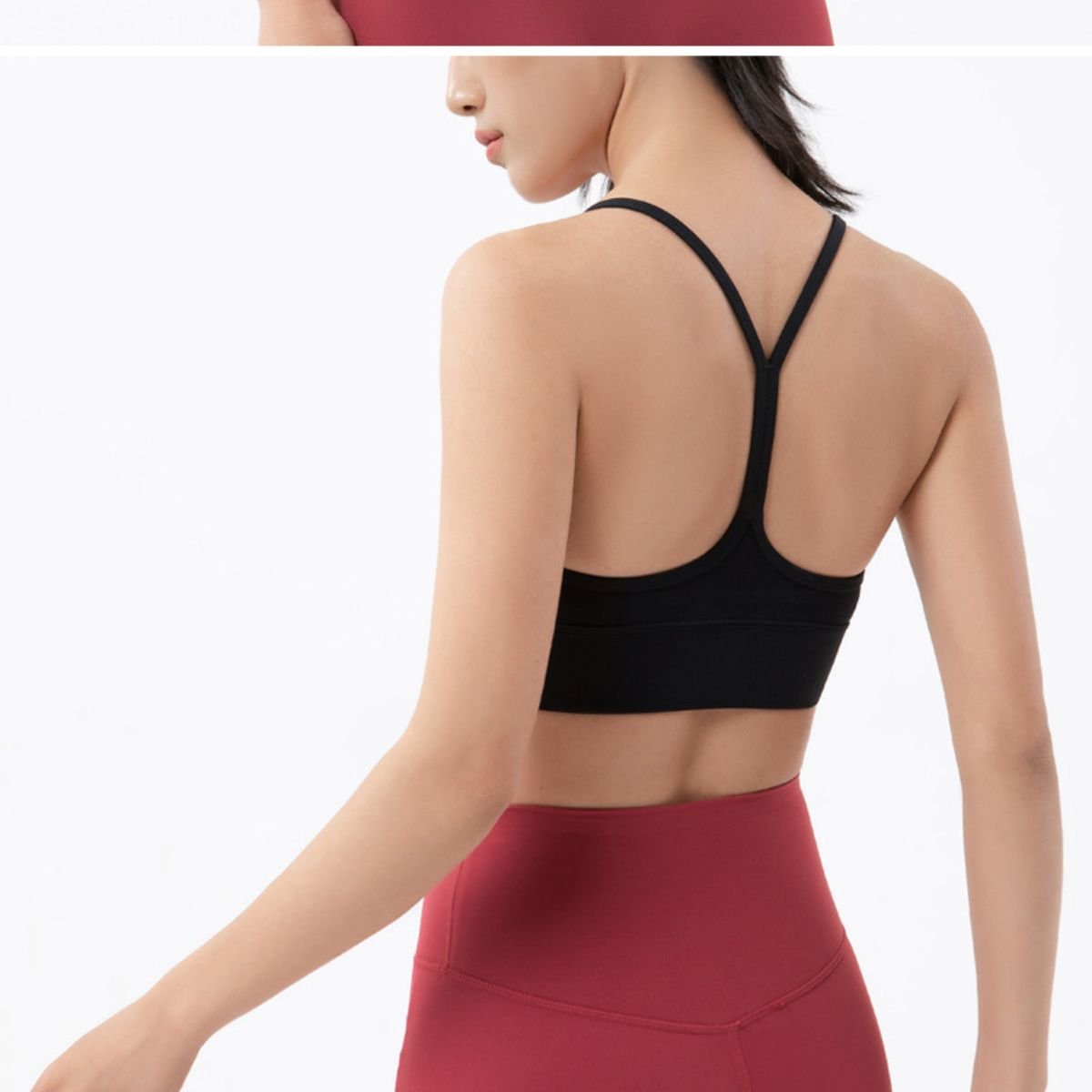 Summer Sports Bra With Padded Yoga Y Shaped Beauty Back Fitness Top Brassiere Push Up Sports Bra Running Yoga Bra Tops - Image 2