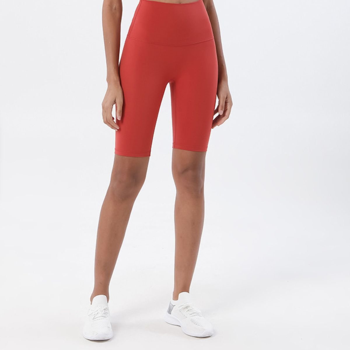 Double sided brushed fitness pants with high waist and peach hips pants tight shorts yoga pants